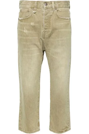 R13 Low-rise cropped jeans