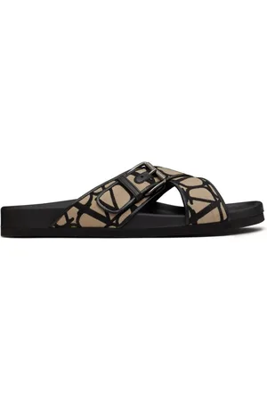 VALENTINO GARAVANI Toile Iconographe crossover sandals