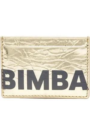 Bimba y Lola Logo-print leather card holder