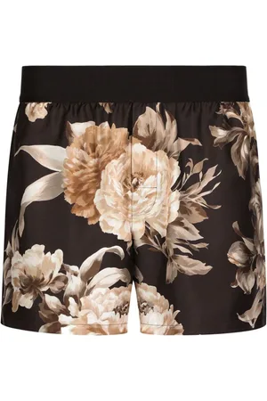 Dolce & Gabbana Floral-print silk boxers