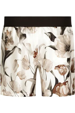 Dolce & Gabbana Floral-print silk boxers