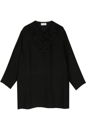 Saint Laurent Long-seeved beaded dress