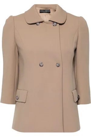 Dolce & Gabbana Embellished-button virgin-wool jacket