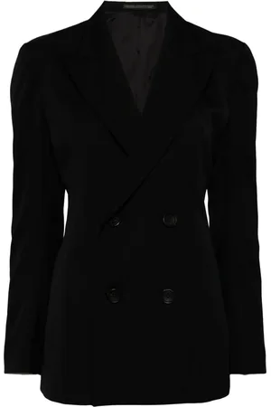 YOHJI YAMAMOTO Pleat-detail double-breasted blazer
