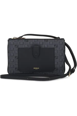 MOREAU Monogram leather crossbody bag