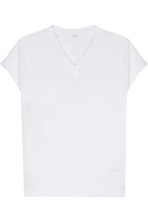 Malo V-neck fine-knit top