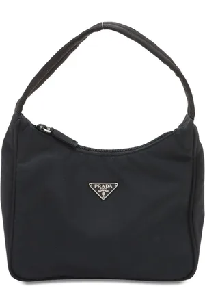 Prada Enamel triangle logo shoulder bag