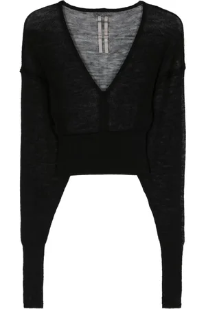 Rick Owens Virgin wool cropped jumper