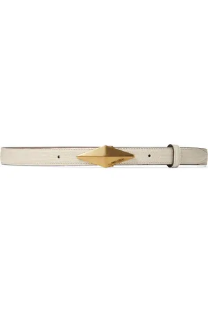 Jimmy Choo Diamond-clasp lizard-effect belt