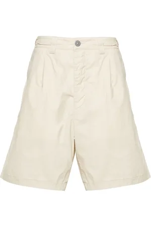 Stone Island Mid-rise cotton bermuda shorts