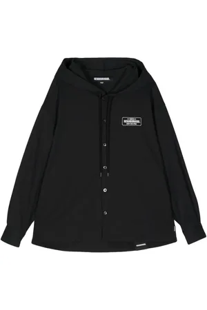 NEIGHBORHOOD Logo-embroidered hooded shirt