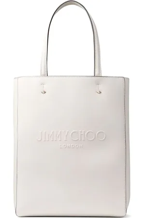Jimmy Choo Lenny debossed-logo leather tote bag