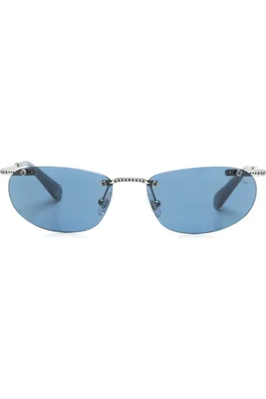 Swarovski Crystal-embellished rimless sunglasses
