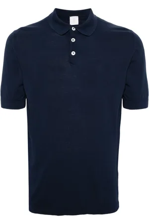 ELEVENTY Fine-knit cotton polo shirt