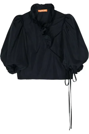 REJINA PYO Luna ruffled wrap blouse
