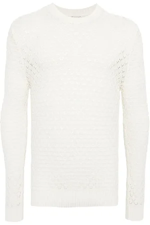 ELEVENTY Open-knit cotton jumper