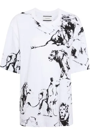 Taakk Animal-print cotton T-shirt