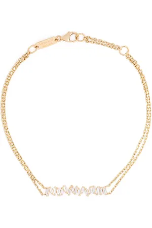 Suzanne Kalan 18kt yellow diamond bar bracelet
