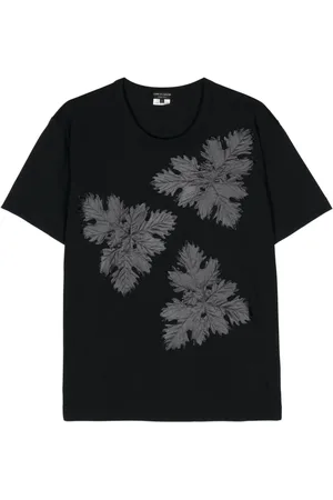 Comme des Garçons Leaf-appliqué crew-neck T-shirt