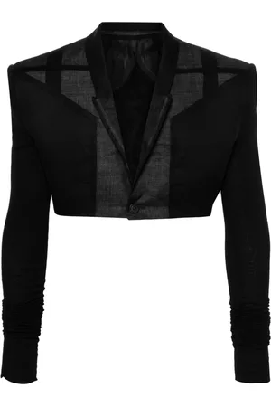 Rick Owens Cobra Micro Tatlin cropped blazer