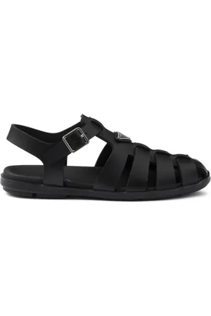 Prada Triangle-logo sandals