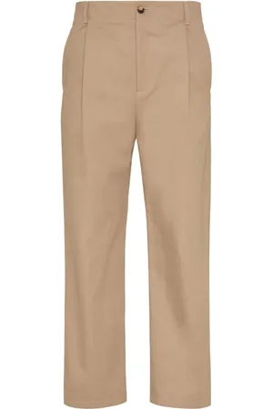 VALENTINO GARAVANI Pleat-detail cotton chino trousers