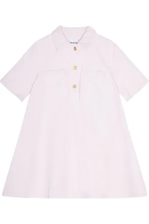 Ganni Short-sleeve denim dress