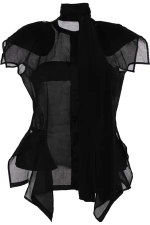 YOHJI YAMAMOTO Asymmetric silk top