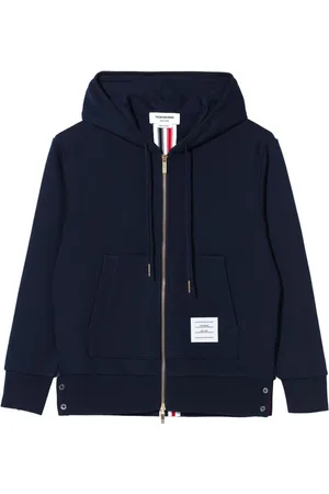 Thom Browne RWB-stripe cotton hoodie
