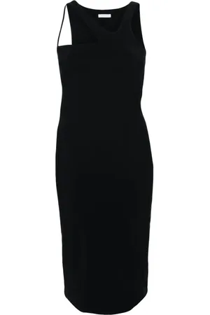 Patrizia Pepe Asymmetric-neck midi dress