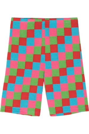 Comme des Garçons Checkerboard skinny shorts