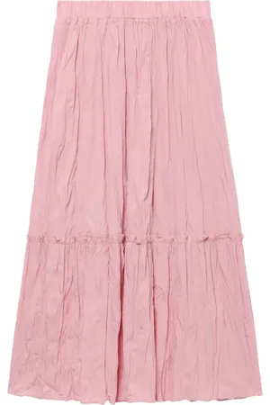 tout a coup A-line tiered midi skirt