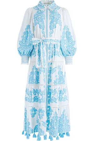 ALICE+OLIVIA Shira floral-embroidered shirtdress
