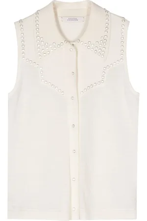 Dorothee Schumacher Stud-embellished knitted top