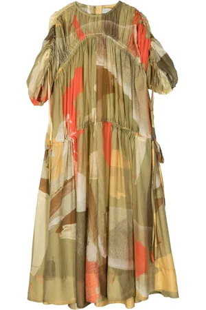 Lee Mathews Maya abstract-print maxi dress