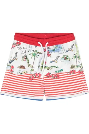 PATACHOU Graphic-print swim shorts