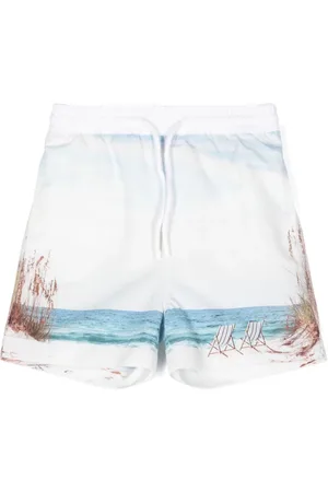 PATACHOU Beach-print swim shorts