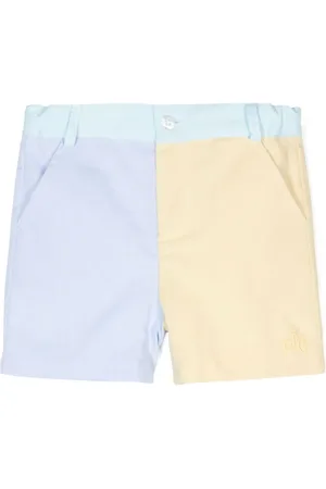 PATACHOU Logo-embroidered colourblock shorts
