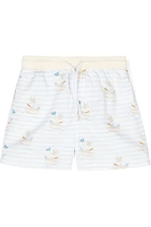 PATACHOU Teddy bear-print swim shorts