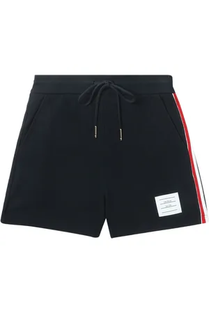 Thom Browne Stripe-detail piqué-weave shorts