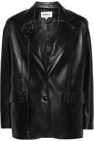 Seen Users Chest Rose leather blazer