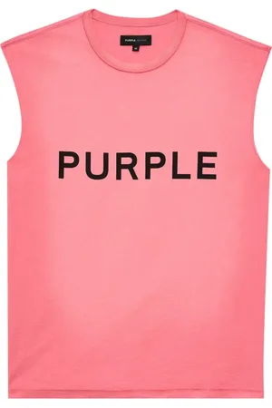 Purple Brand Wordmark cotton tank top