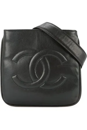CHANEL Square logo belt bag