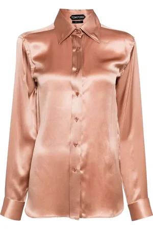Tom Ford Long-sleeved silk-satin shirt
