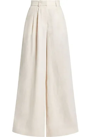 Staud Sasha linen wide-leg trousers