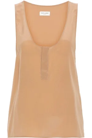 Saint Laurent Sleeveless silk top