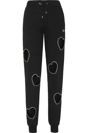 Philipp Plein Heart cut-out track pants