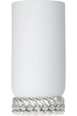 Christofle Babylone porcelain vase (30.5cm)