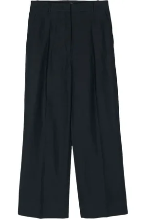 N.PEAL Florence linen palazzo pants