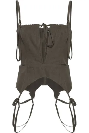 Elena Velez Cut-out corset top